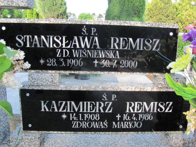 Grób STANISŁAWA REMISZ