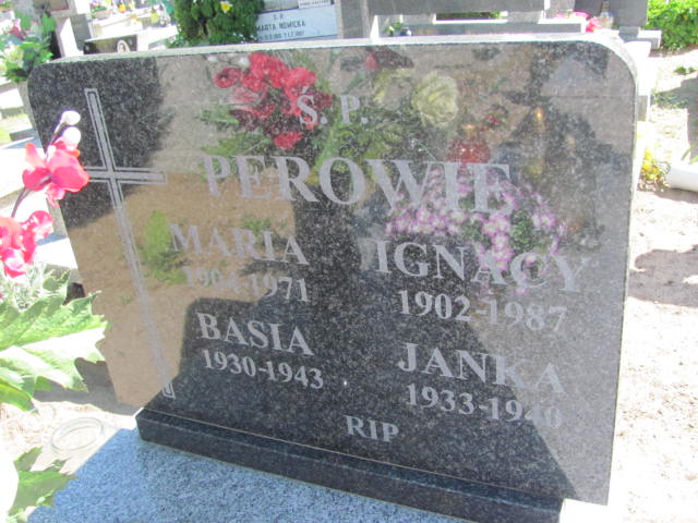 Grób IGNACY PERA
