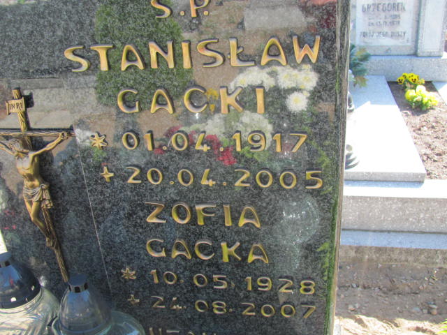 Stanisław GACKI 1917 Września - Grobonet - Wyszukiwarka osób pochowanych