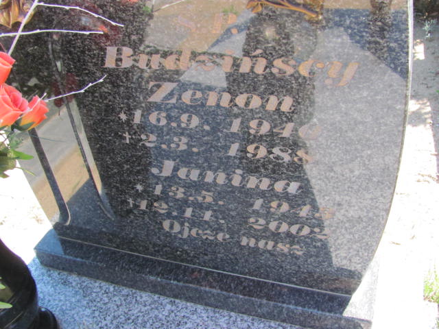 Grób JANINA BUDZIŃSKA