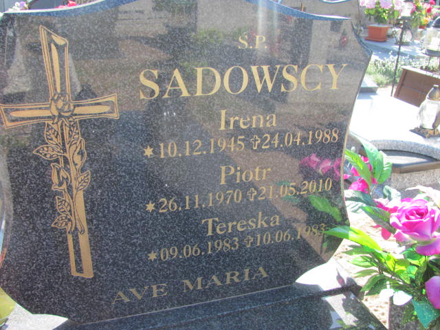 Piotr SADOWSKI 1970 Września - Grobonet - Wyszukiwarka osób pochowanych
