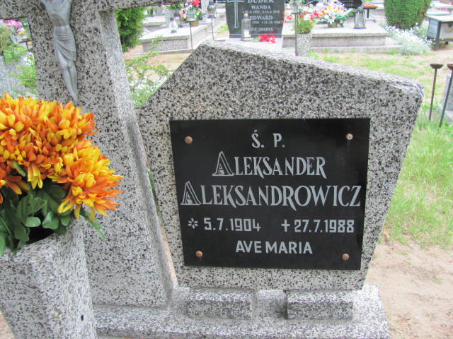 Aleksander ALEKSANDROWICZ 1907 Września - Grobonet - Wyszukiwarka osób pochowanych