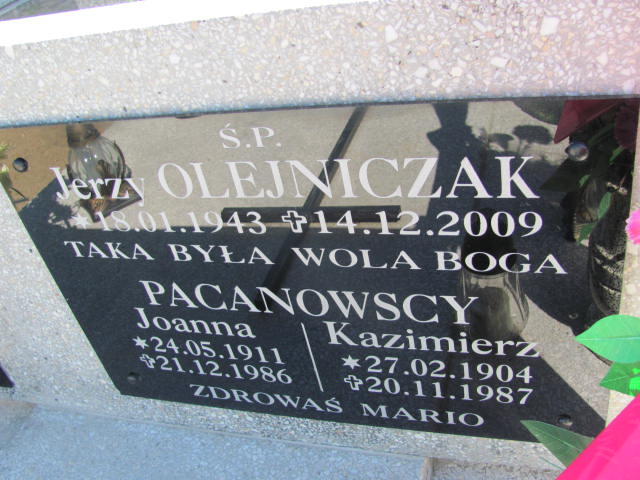 Jerzy OLEJNICZAK 1943 Września - Grobonet - Wyszukiwarka osób pochowanych