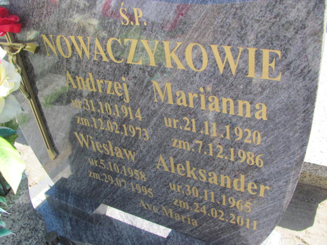 Marianna NOWACZYK 1920 Września - Grobonet - Wyszukiwarka osób pochowanych