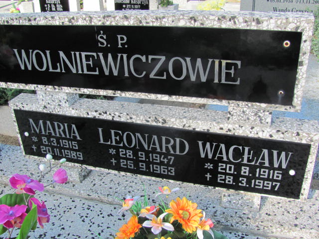 Grób WACŁAW WOLNIEWICZ