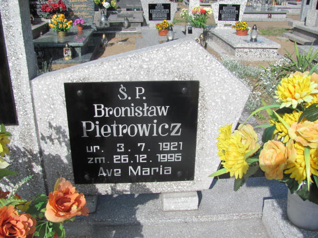 Bronisław PIETROWICZ 1921 Września - Grobonet - Wyszukiwarka osób pochowanych