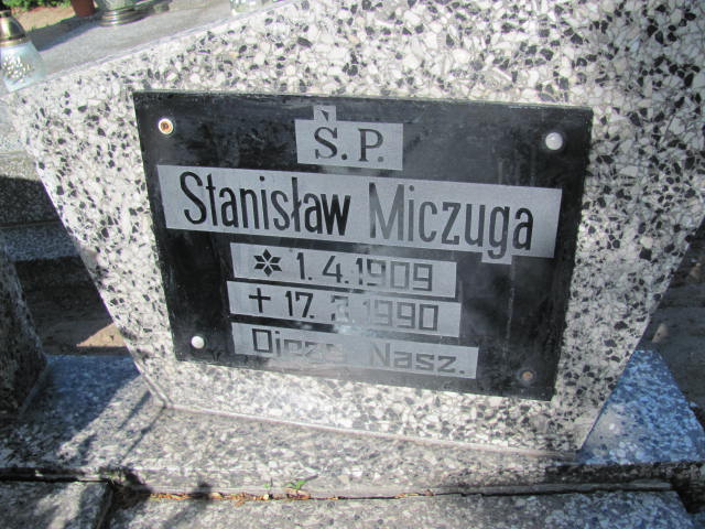 Stanisław MICZUGA 1909 Września - Grobonet - Wyszukiwarka osób pochowanych