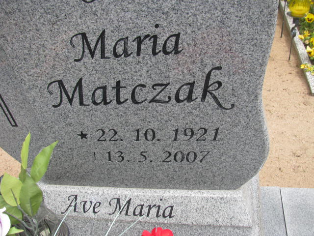 Grób MARIANNA MATCZAK