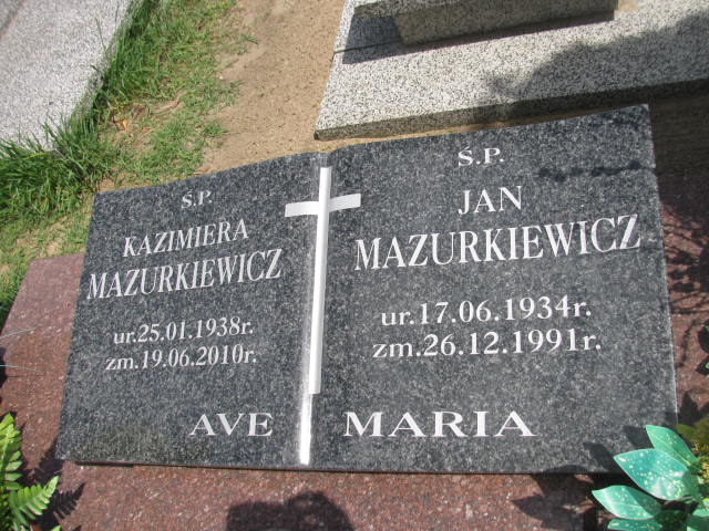 Jan MAZURKIEWICZ 1934 Września - Grobonet - Wyszukiwarka osób pochowanych