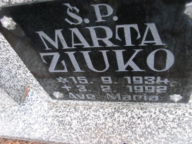 Marta ZIUKO 1934 Września - Grobonet - Wyszukiwarka osób pochowanych