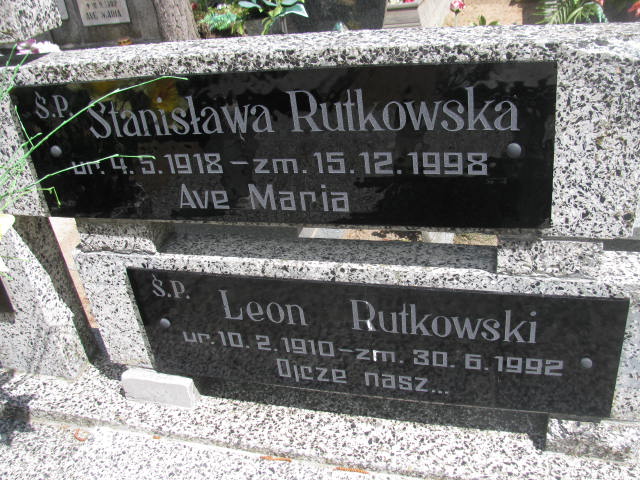 Grób STANISŁAWA RUTKOWSKA