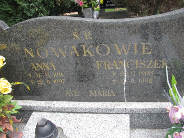 Anna NOWAK 1914 Września - Grobonet - Wyszukiwarka osób pochowanych