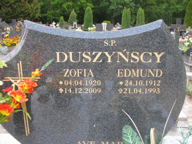 Zofia DUSZYńSKA 1920 Września - Grobonet - Wyszukiwarka osób pochowanych