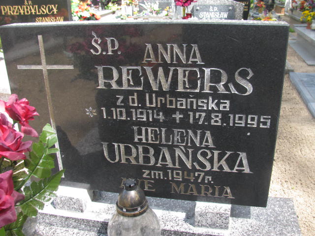Grób ANNA REWERS