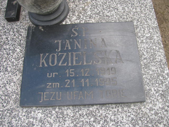 Janina KOZIELSKA 1919 Września - Grobonet - Wyszukiwarka osób pochowanych