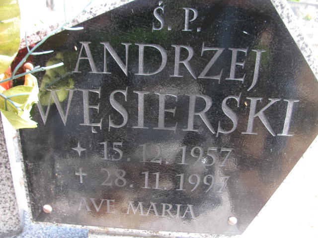 Grób ANDRZEJ WĘSIERSKI
