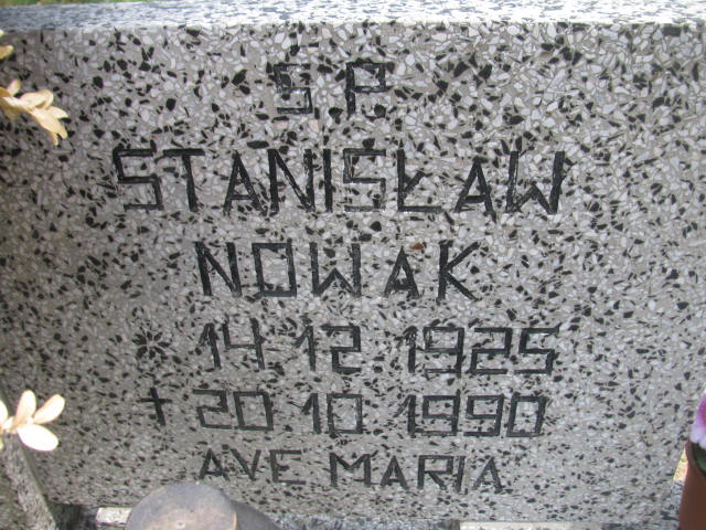 Stanisław NOWAK 1925 Września - Grobonet - Wyszukiwarka osób pochowanych