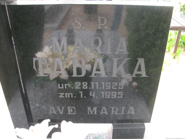 Maria TABAKA 1925 Września - Grobonet - Wyszukiwarka osób pochowanych