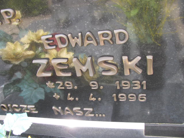 Edward ZEMSKI 1931 Września - Grobonet - Wyszukiwarka osób pochowanych