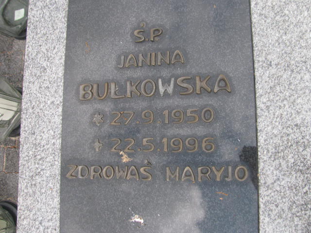 Marian BUŁKOWSKI 1950 Września - Grobonet - Wyszukiwarka osób pochowanych