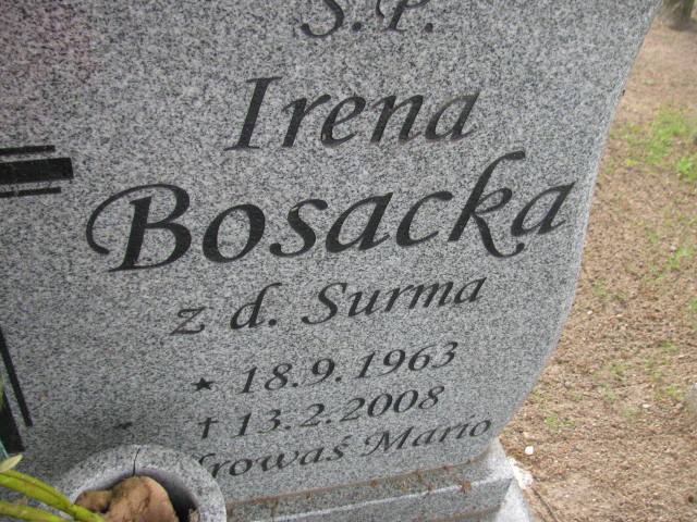 Irena SURMA 1941 Września - Grobonet - Wyszukiwarka osób pochowanych