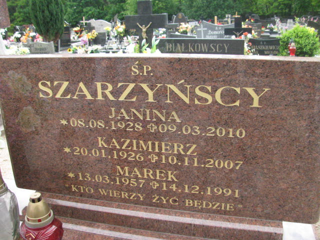 Marek SZARZYŃSKI 1957 Września - Grobonet - Wyszukiwarka osób pochowanych