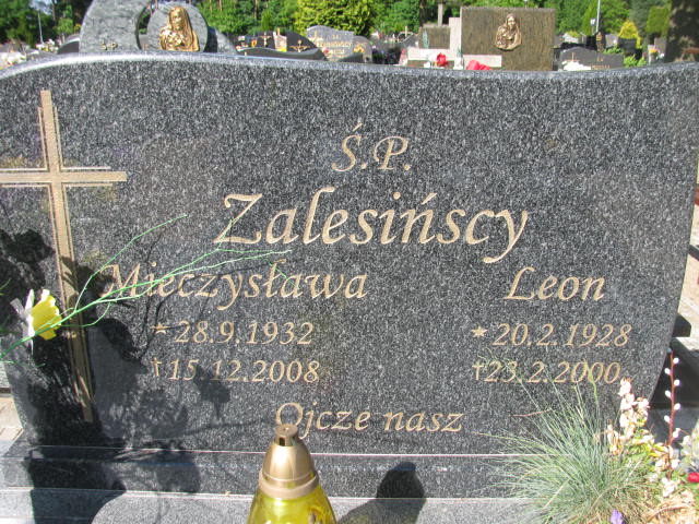 Grób MIECZYSŁAWA ZALESIŃSKA