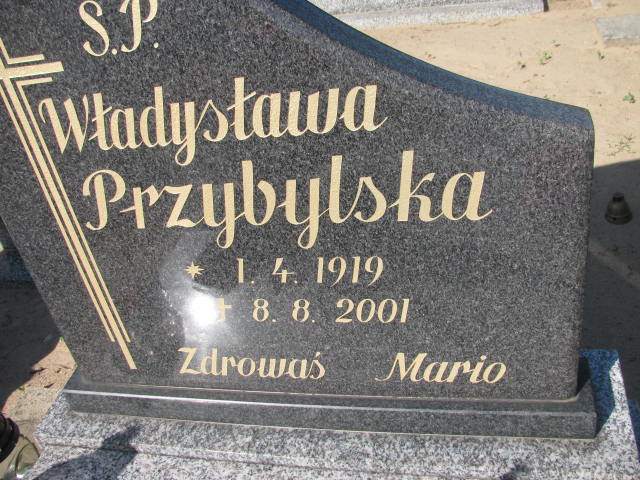 Władysława PRZYBYLSKA 1919 Września - Grobonet - Wyszukiwarka osób pochowanych