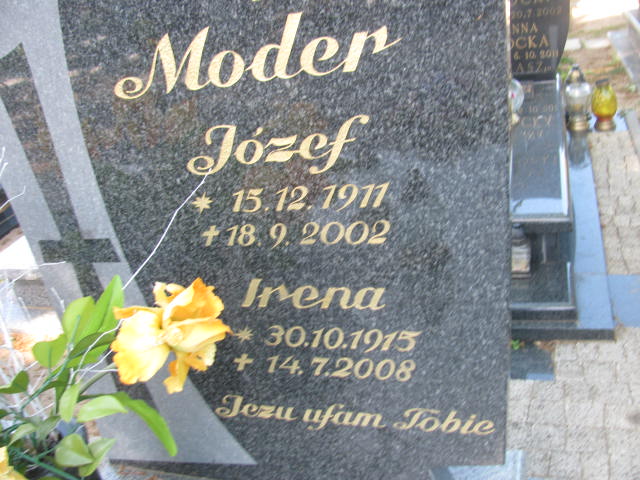 Grób JÓZEF MODER