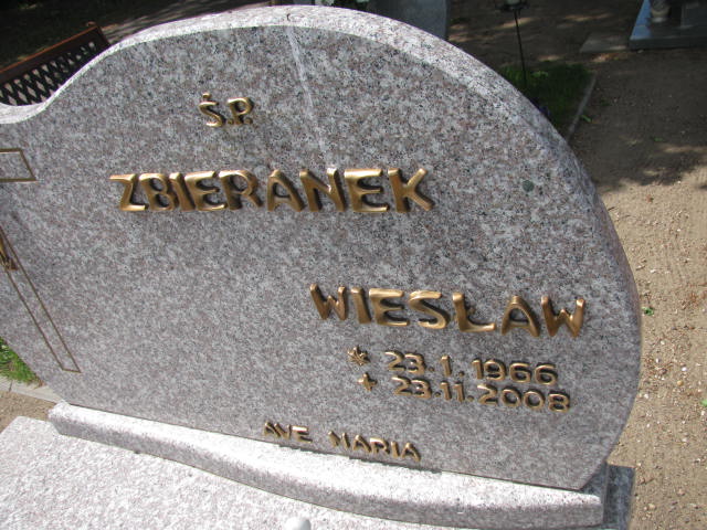 Grób TERESA ZBIERANEK