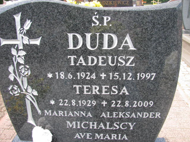 Grób Tadeusz Duda