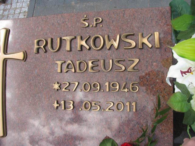 Grób TADEUSZ RUTKOWSKI