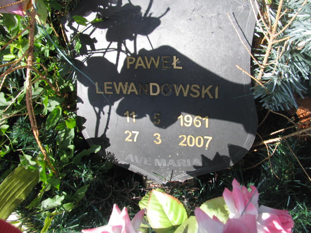 Grób PAWEł LEWANDOWSKI