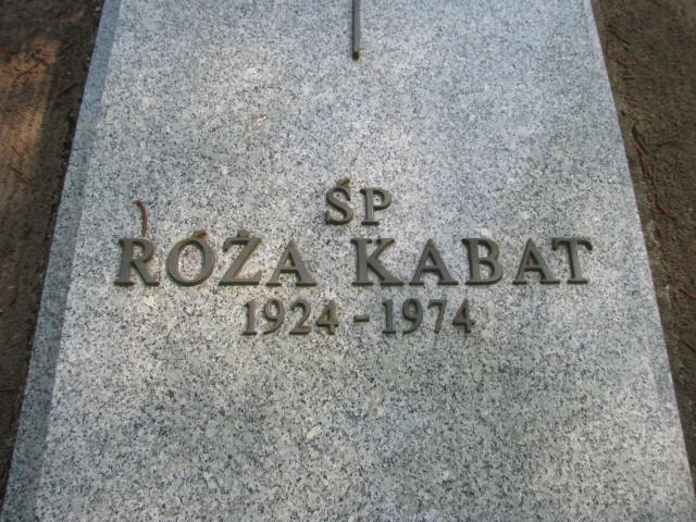 Grób RÓŻA KABAT