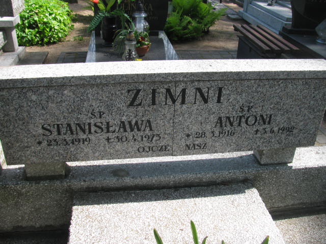 Grób ANTONI ZIMNY
