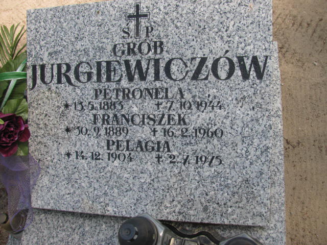Pelagia JURGIEWICZ 1904 Września - Grobonet - Wyszukiwarka osób pochowanych
