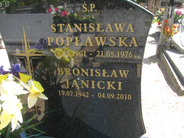 Stanisława POPŁAWSKA Września - Grobonet - Wyszukiwarka osób pochowanych