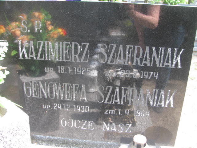 Genowefa SZAFRANIAK 1930 Września - Grobonet - Wyszukiwarka osób pochowanych