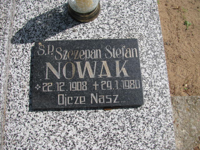 Grób SZCZEPAN NOWAK