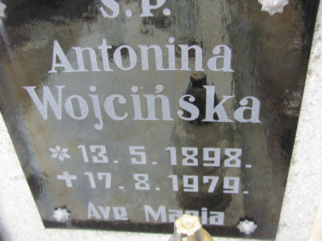 Grób ANTONINA WOJCIŃSKA