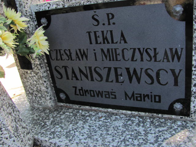 Tekla STANISZEWSKA 1902 Września - Grobonet - Wyszukiwarka osób pochowanych