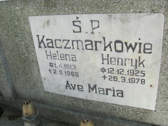 Helena KACZMAREK 1913 Września - Grobonet - Wyszukiwarka osób pochowanych