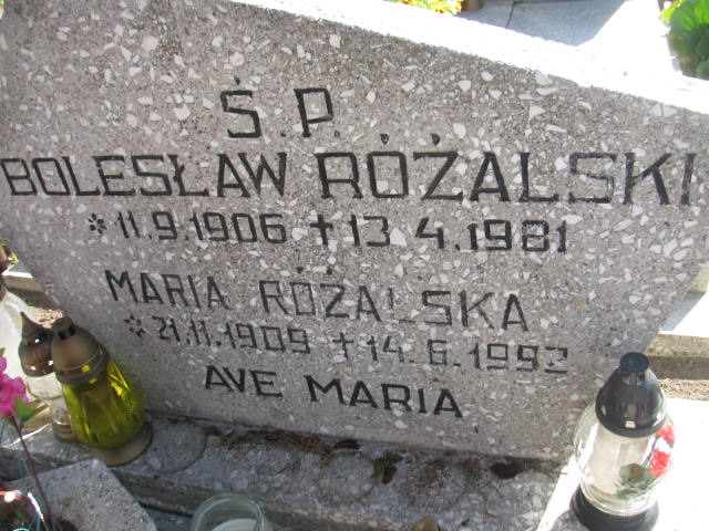 Maria RÓŻALSKA 1909 Września - Grobonet - Wyszukiwarka osób pochowanych