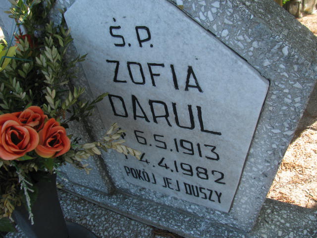 Zofia DARUL 1913 Września - Grobonet - Wyszukiwarka osób pochowanych