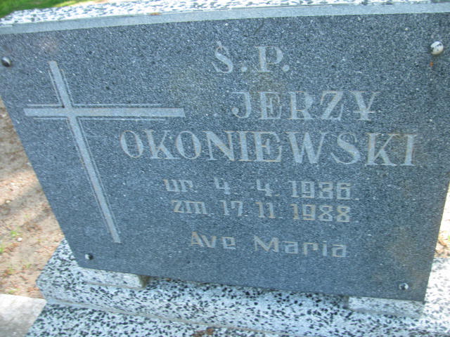 Jerzy OKONIEWSKI 1936 Września - Grobonet - Wyszukiwarka osób pochowanych