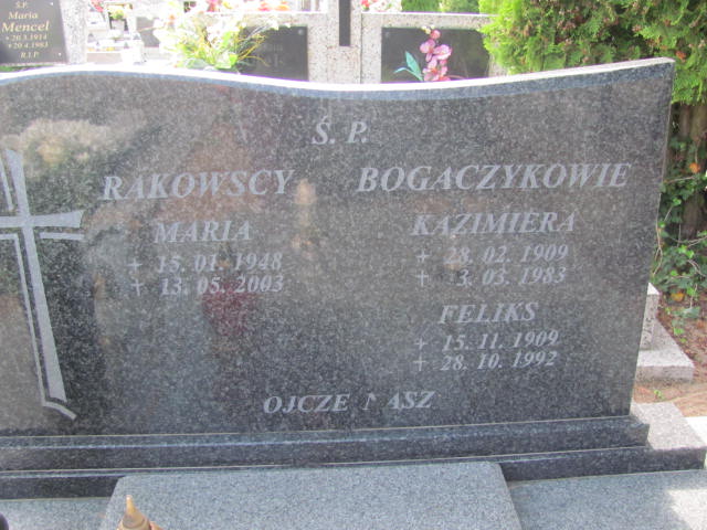 Grób MARIA RAKOWSKA