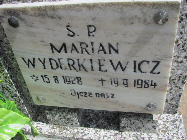 Marian WYDERKIEWICZ 1928 Września - Grobonet - Wyszukiwarka osób pochowanych