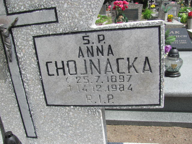 Anna CHOJNACKA 1897 Września - Grobonet - Wyszukiwarka osób pochowanych