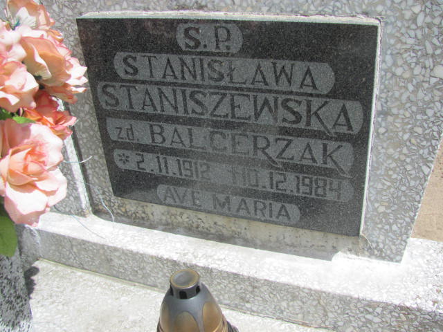 Grób STANISŁAWA STANISZEWSKA