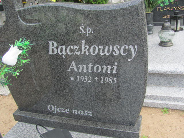 Grób ANTONI BĄCZKOWSKI